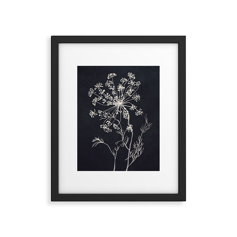 Minimalist Wild Plant 7 Black And White Framed Art Print Gallery Image 5