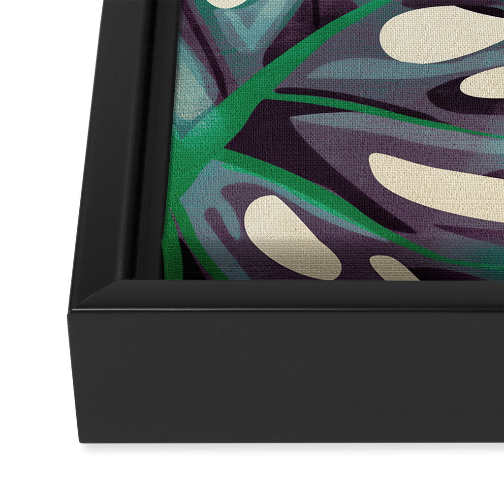 Monstera Framed Canvas Print Gallery Image 3