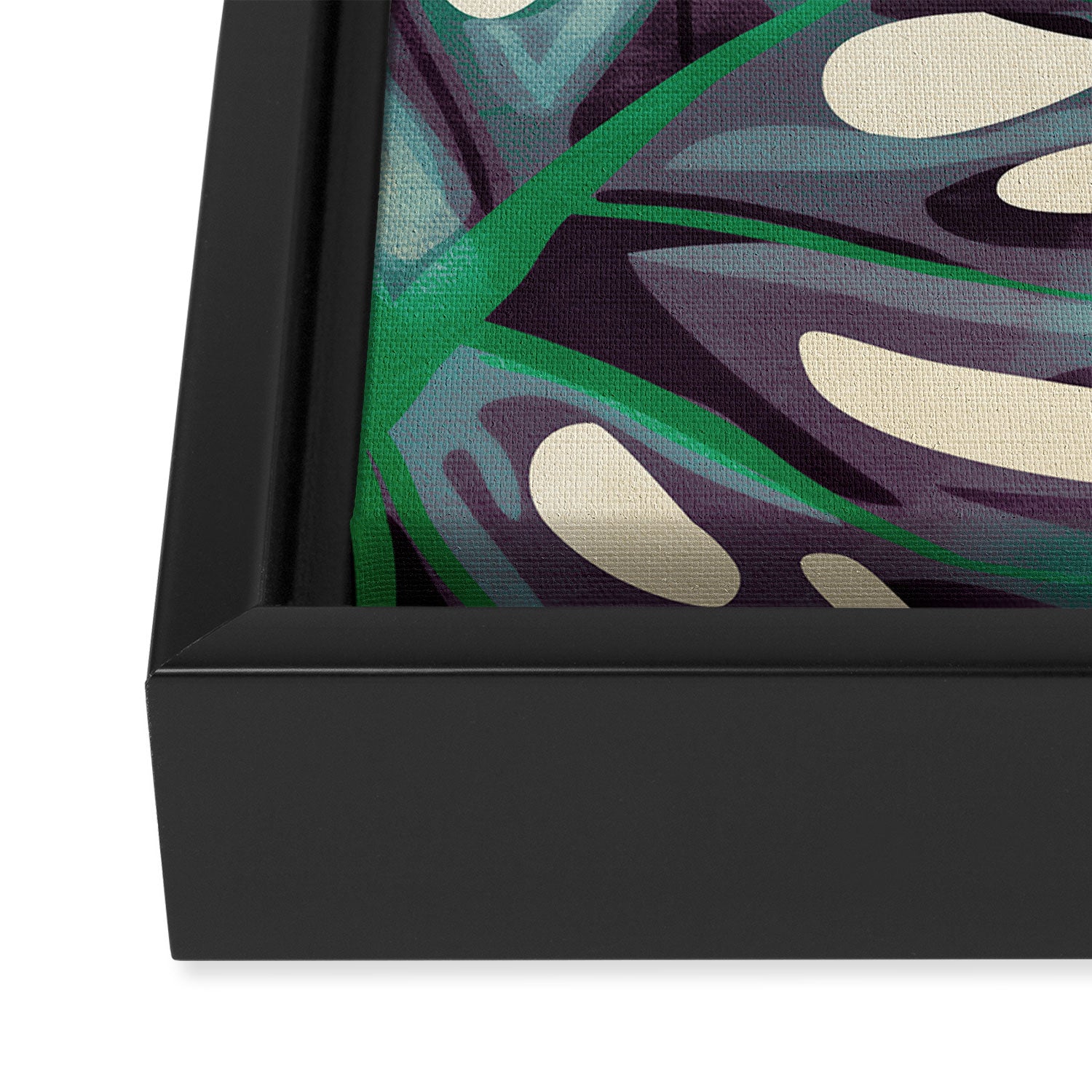 Monstera Framed Canvas Print Gallery Image 3