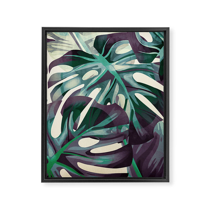 Monstera Framed Canvas Print Gallery Image 1
