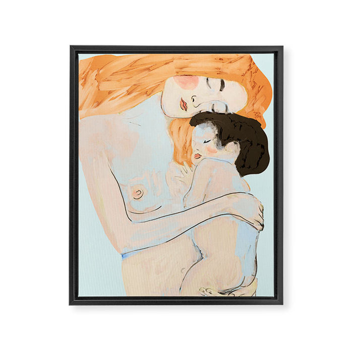 Mother and Child ,Gustav Klimt ,The Three Ages of Woman (detail) 3 Framed Canvas Print Gallery Image 1
