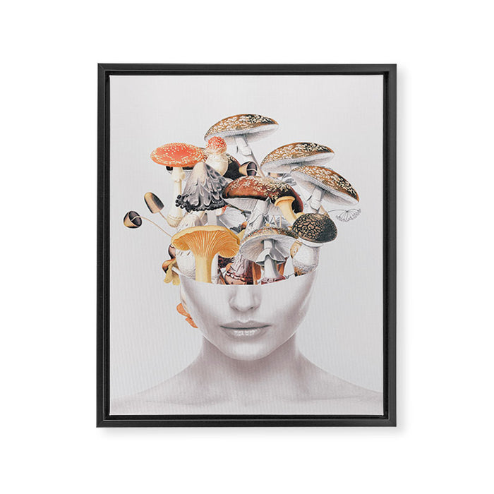 Mushroom Lady 3 Framed Canvas Print Gallery Image 1