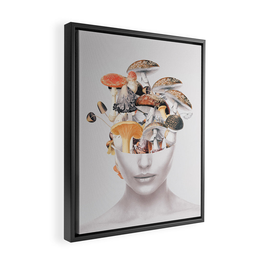 Mushroom Lady 3 Framed Canvas Print Gallery Image 2