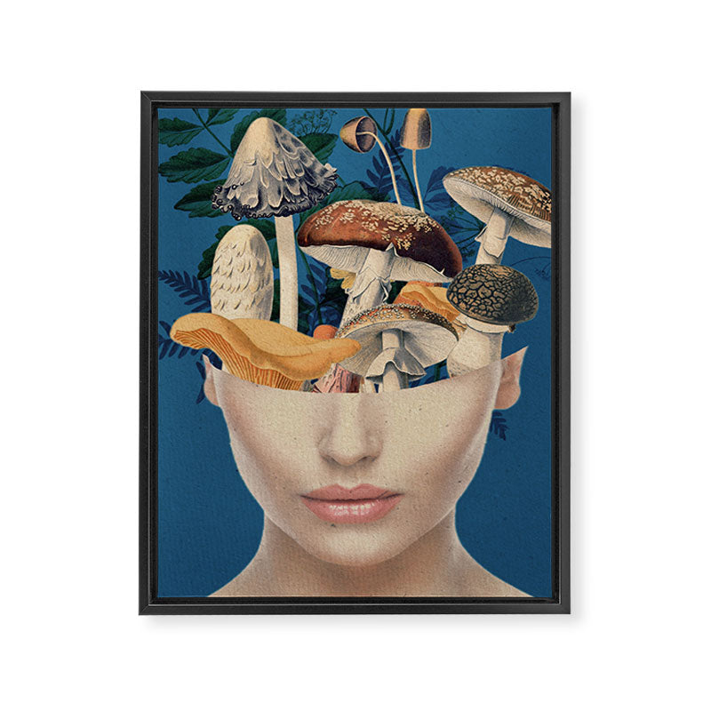 Mushroom Lady 7 Framed Canvas Print Gallery Image 6