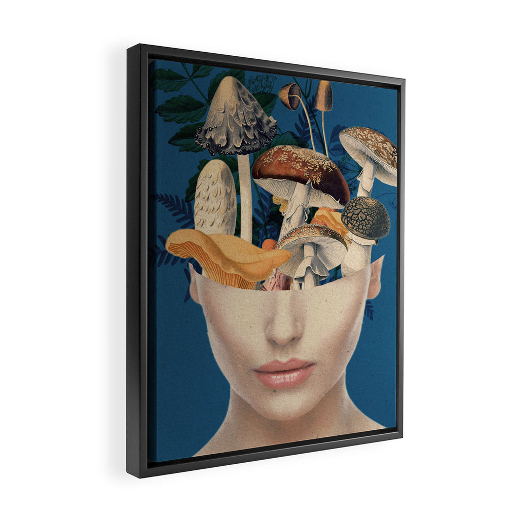 Mushroom Lady 7 Framed Canvas Print Gallery Image 2