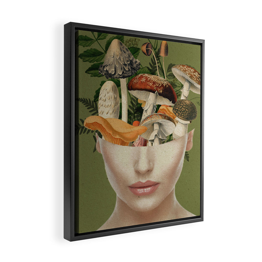 Mushroom Lady 9 Framed Canvas Print Gallery Image 2