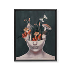 Mushroom Lady Framed Canvas Print Gallery Image 6