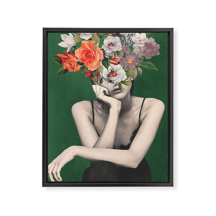 natural beauty-collage 3/5 Framed Canvas Print Gallery Image 1