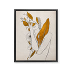 natural beauty-collage 7 Line Art 2 Framed Canvas Print Gallery Image 6