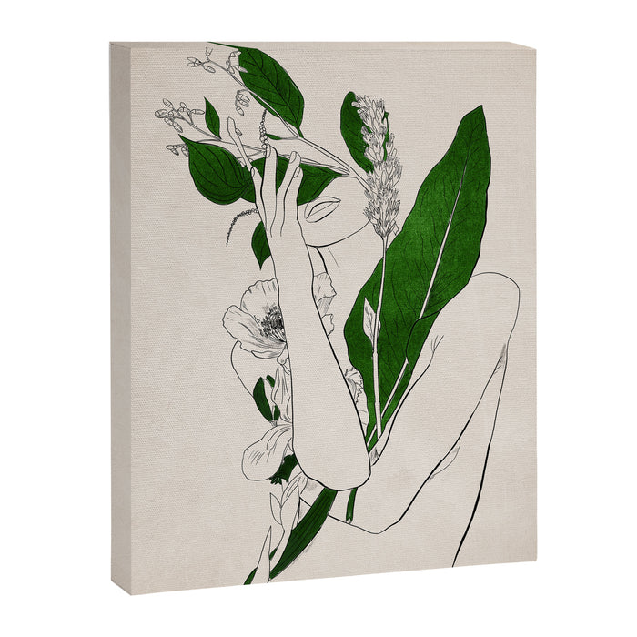 natural beauty-collage 7 Line Art 3 Canvas Print Gallery Image 1