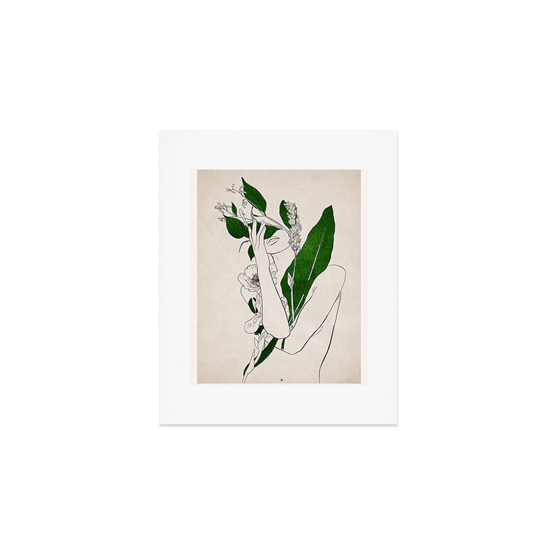 natural beauty-collage 7 Line Art 3 Art Print Gallery Image 1