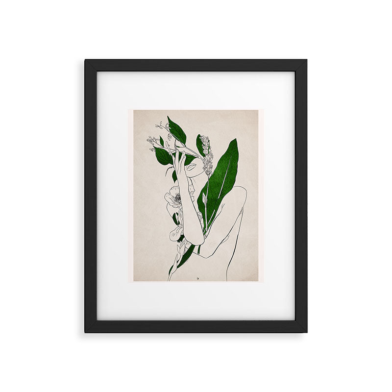 natural beauty-collage 7 Line Art 3 Framed Art Print Gallery Image 5