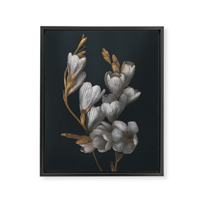 Night Flowers Framed Canvas Print Gallery Image 1