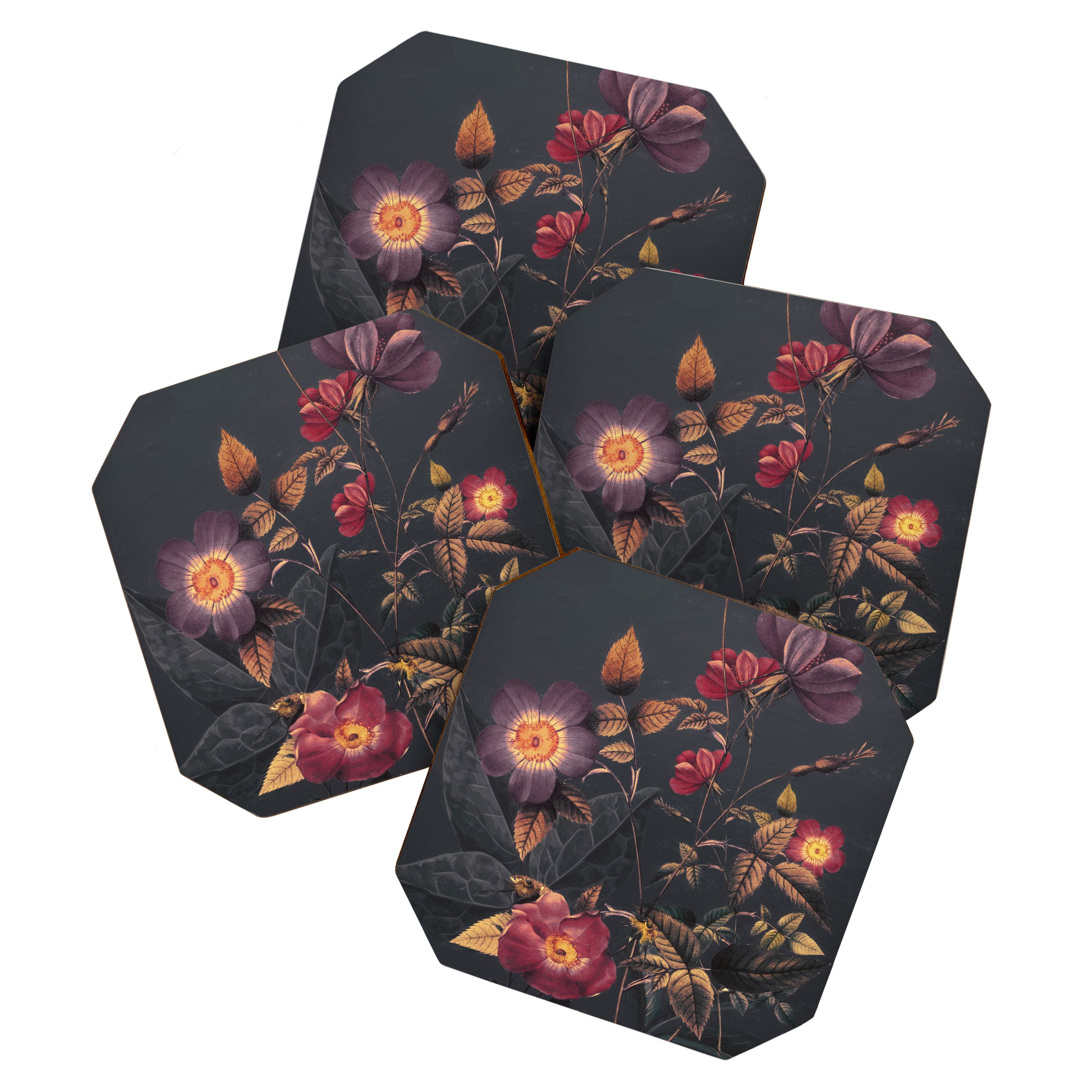 Night Garden 4 Coaster Gallery Image 1