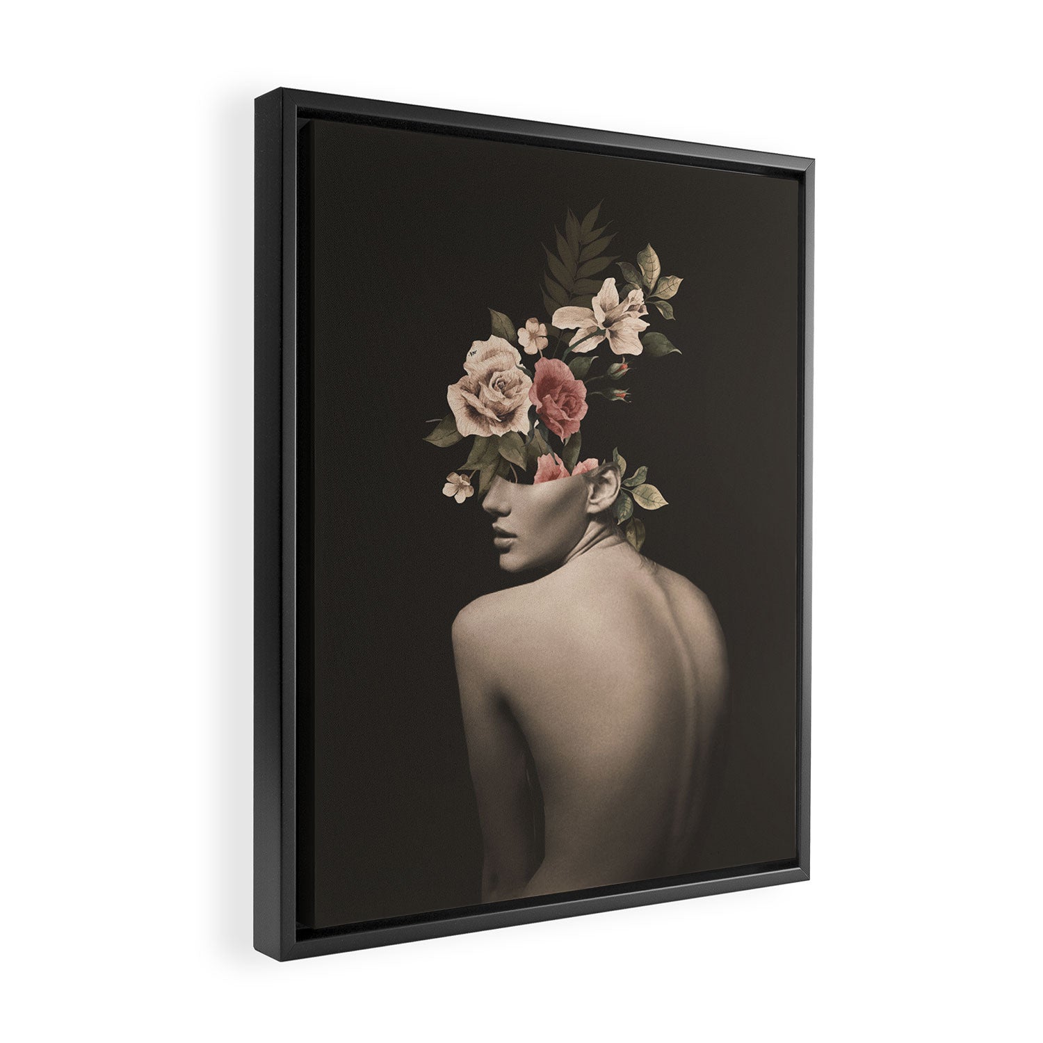 Night Garden 6 Framed Canvas Print Gallery Image 2