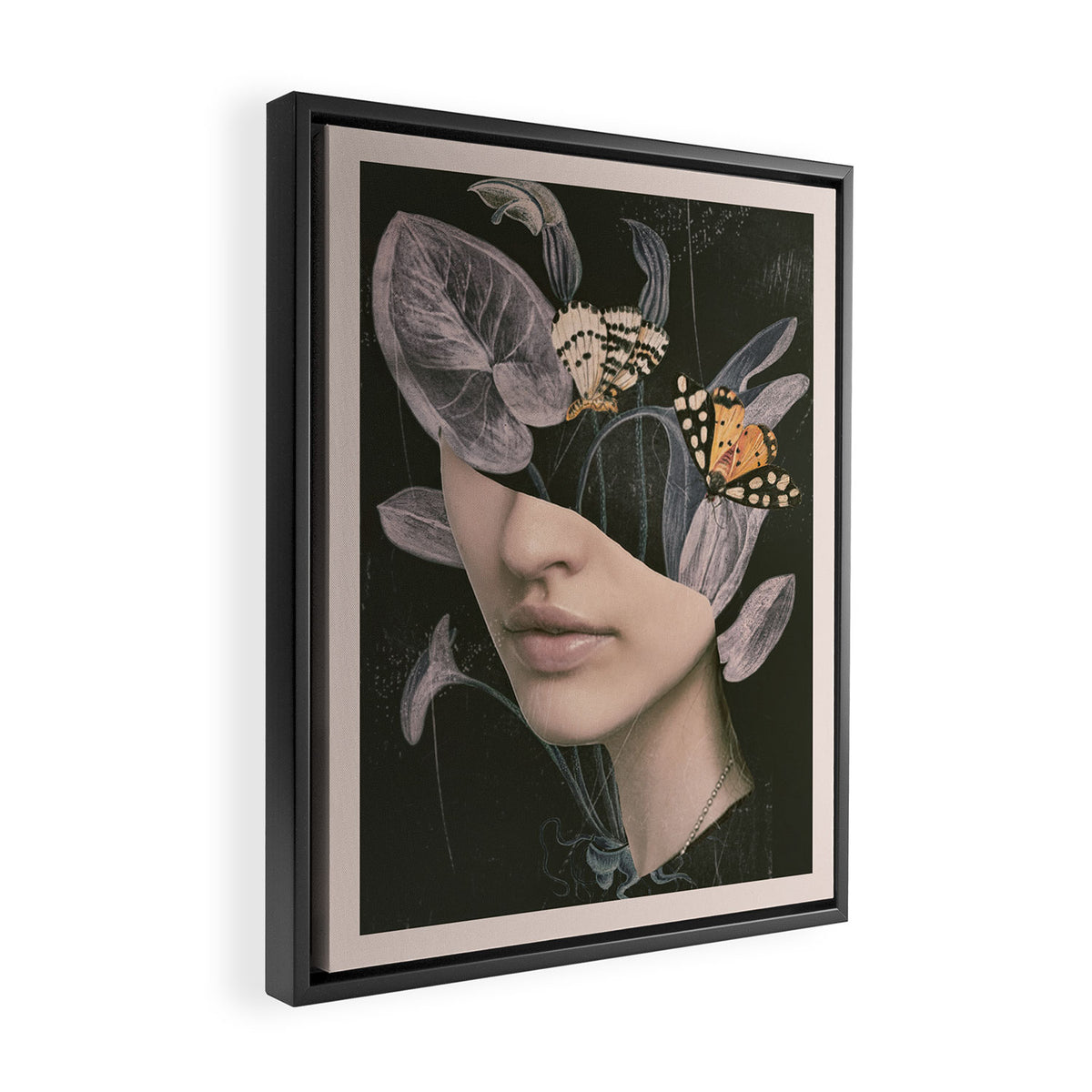 Night Garden 7 Framed Canvas Print Gallery Image 2