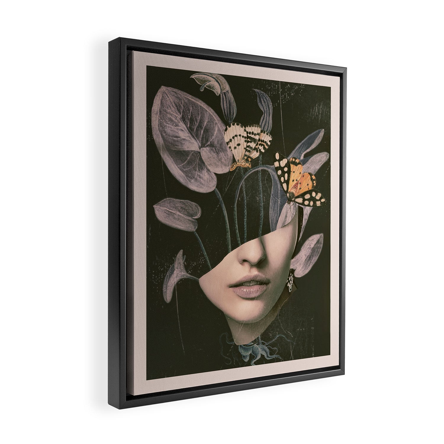Night Garden 8 Framed Canvas Print Gallery Image 2