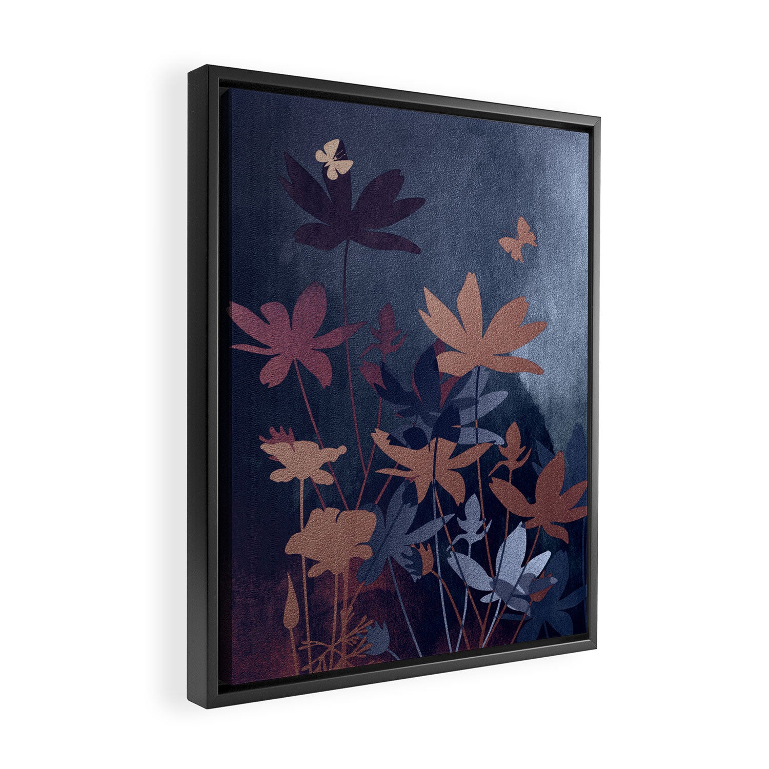 Night Garden Framed Canvas Print Gallery Image 2