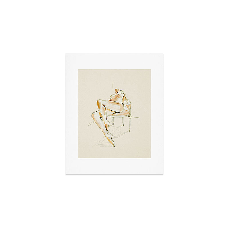 nude woman 2 Art Print Gallery Image 1