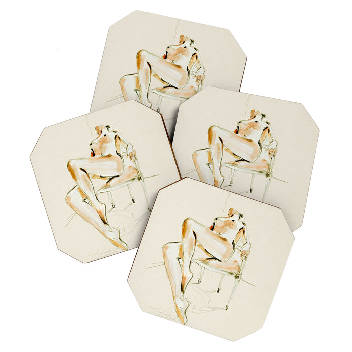 nude woman 2 Coaster Gallery Image 1