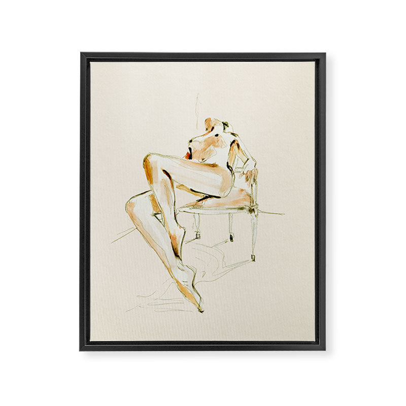 nude woman 2 Framed Canvas Print Gallery Image 6
