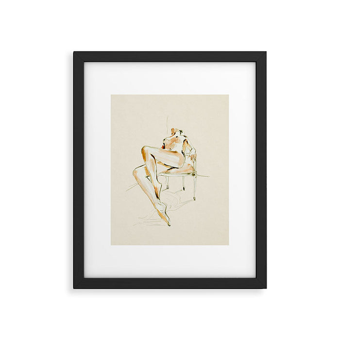 nude woman 2 Framed Art Print Gallery Image 1