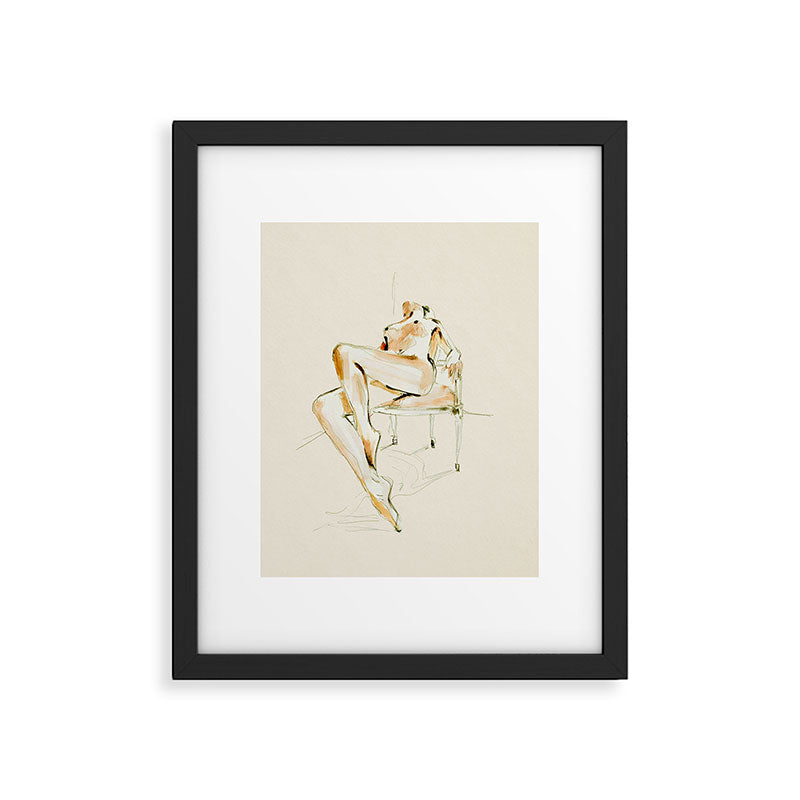 nude woman 2 Framed Art Print Gallery Image 5