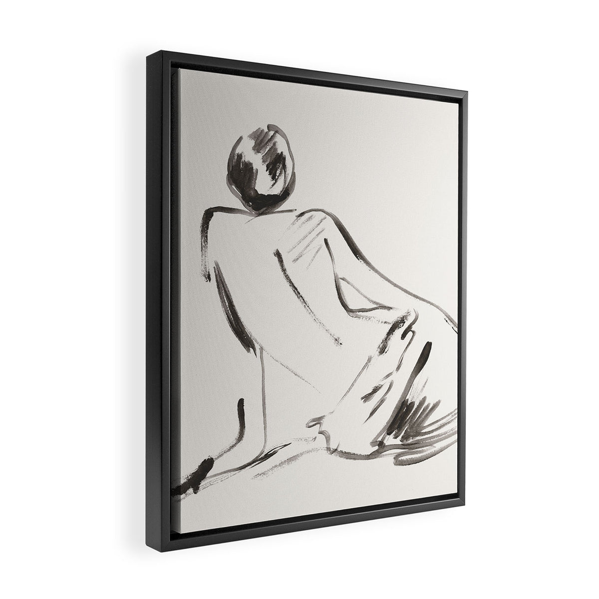nude woman Framed Canvas Print Gallery Image 2