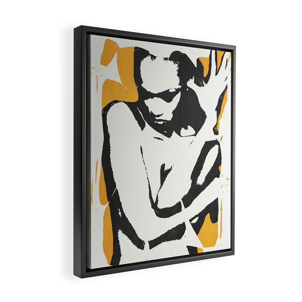 nude woman/ portrait Framed Canvas Print Gallery Image 2
