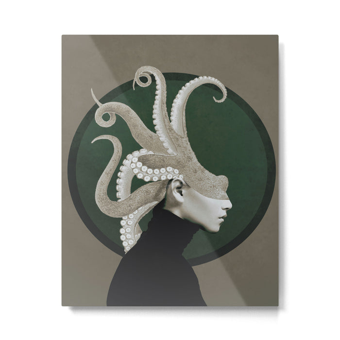 Octopus Portrait Metal Print Gallery Image 1
