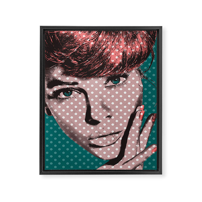 Pop Art Girl  Framed Canvas Print Gallery Image 1