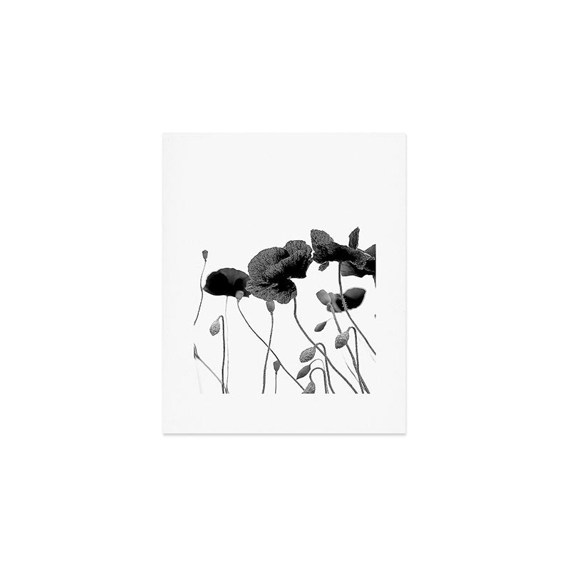 Poppy (black and white) Art Print Gallery Image 1