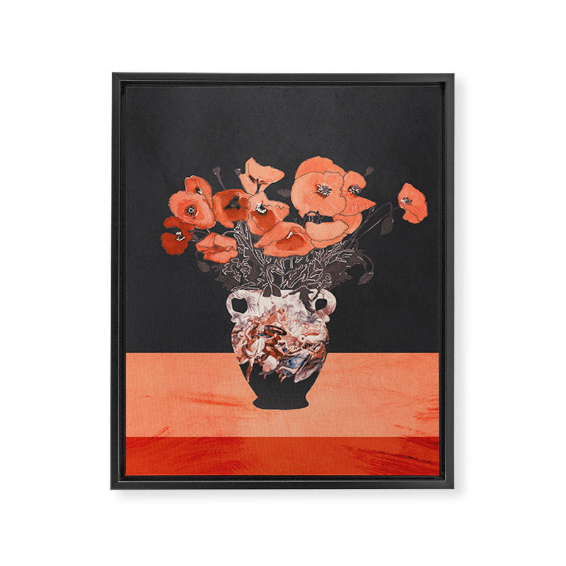 POPPY BOUQUET 2 Framed Canvas Print Gallery Image 6