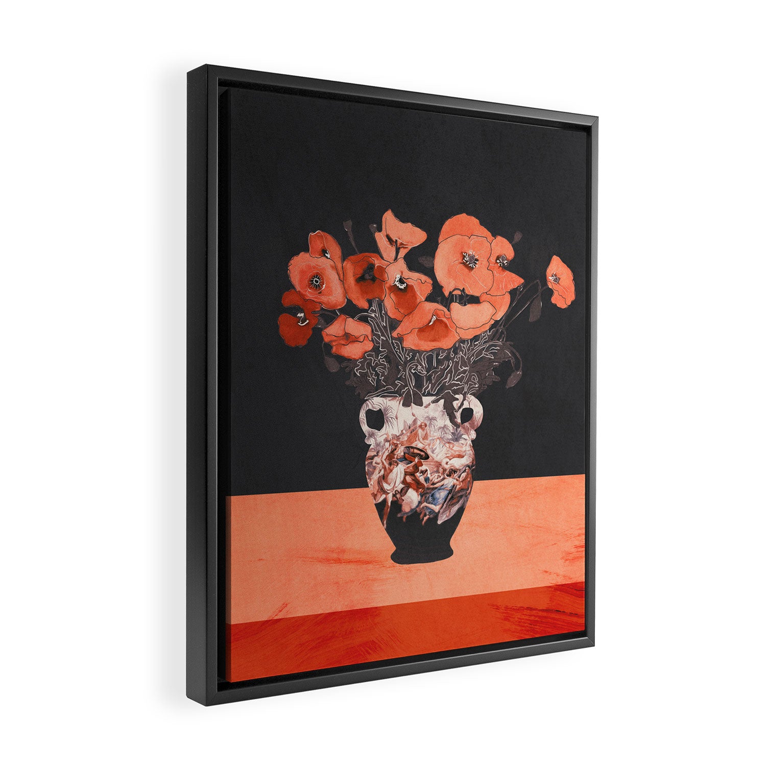 POPPY BOUQUET 2 Framed Canvas Print Gallery Image 2