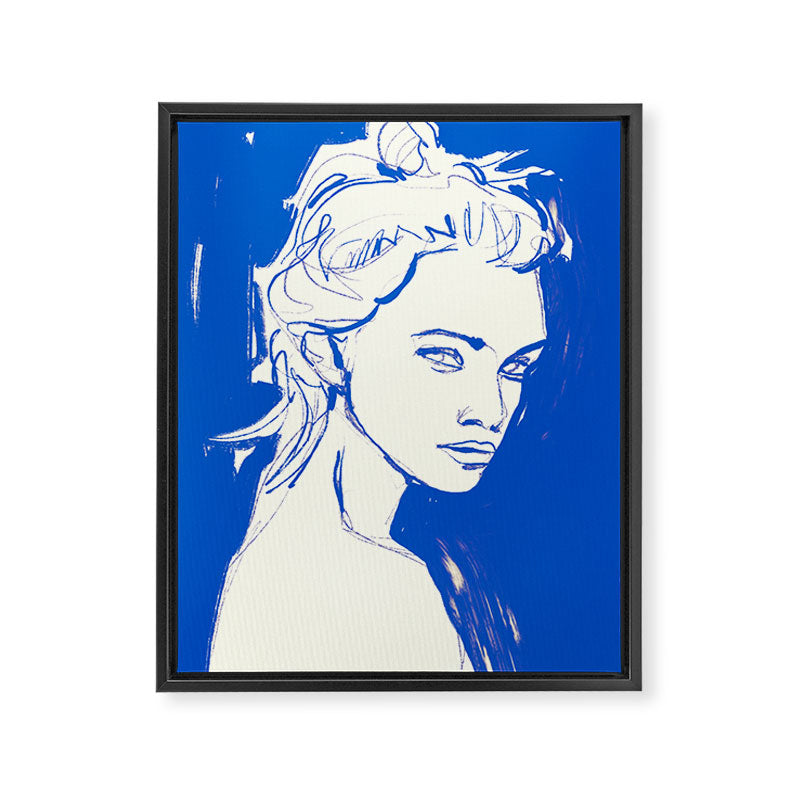 Portrait of a Woman 8 Framed Canvas Print Gallery Image 6