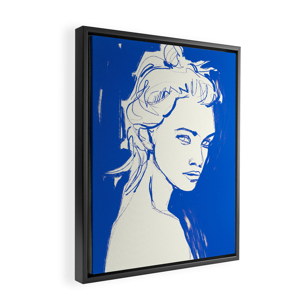 Portrait of a Woman 8 Framed Canvas Print Gallery Image 2