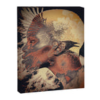 PORTRAIT (Woman and bird) Canvas Print Gallery Image 6