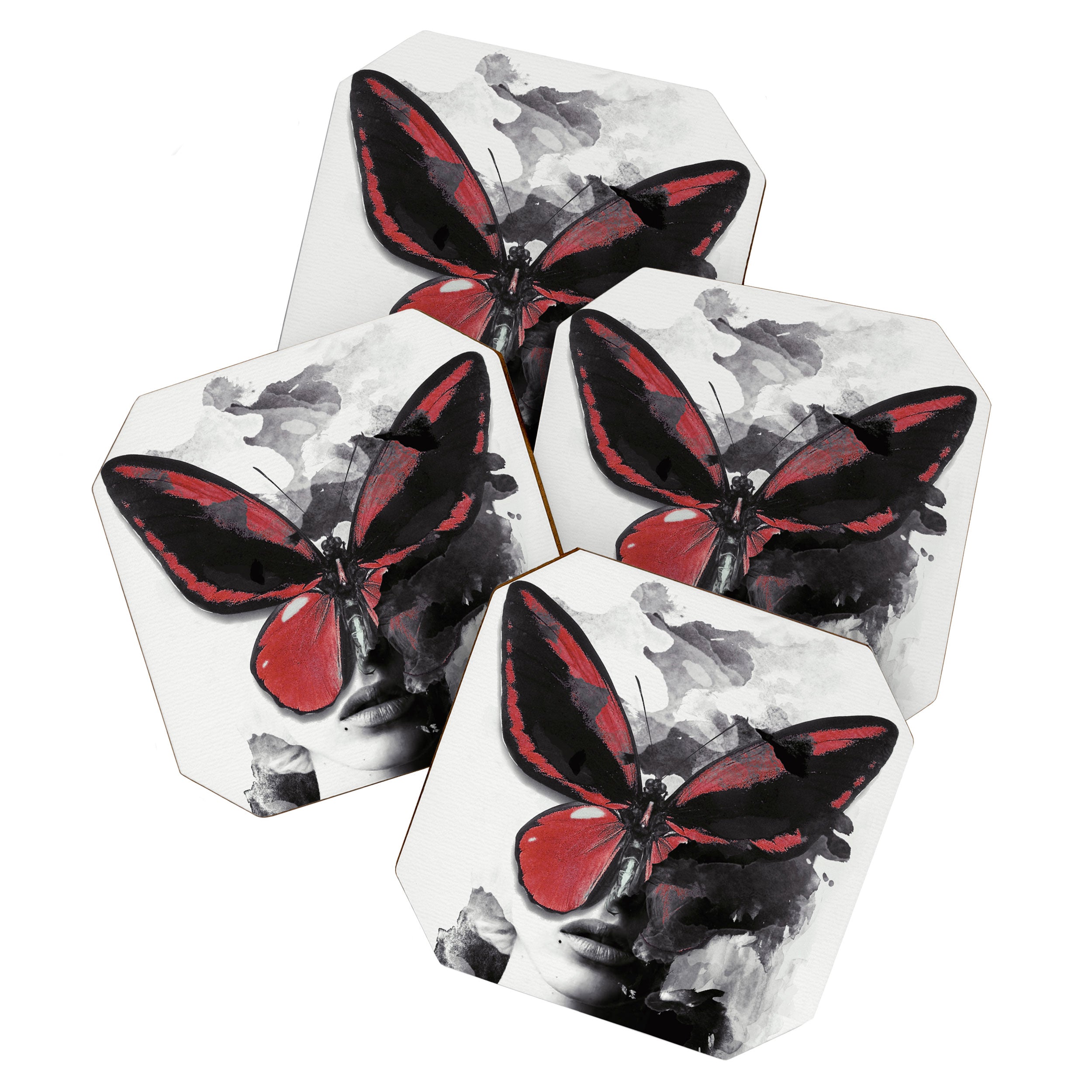 Red Butterfly Coaster Gallery Image 1