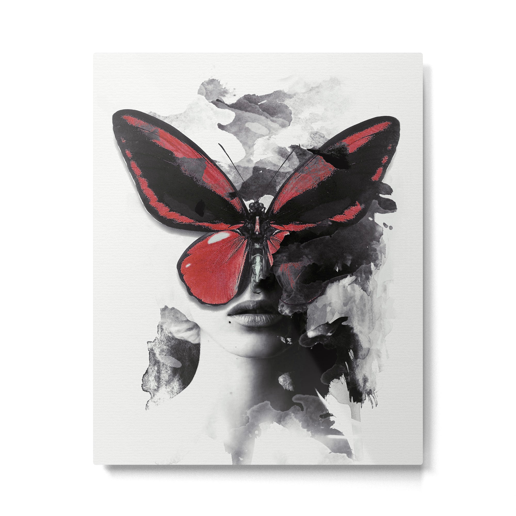 Red Butterfly Metal Print Gallery Image 6