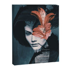 Red Flowers/Lady Portrait Canvas Print Gallery Image 6