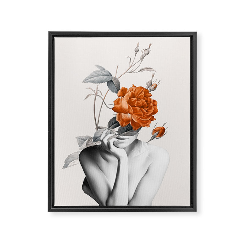 Rose 3 Framed Canvas Print Gallery Image 6
