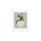 Rose Line Art  Art Print Gallery Image 1