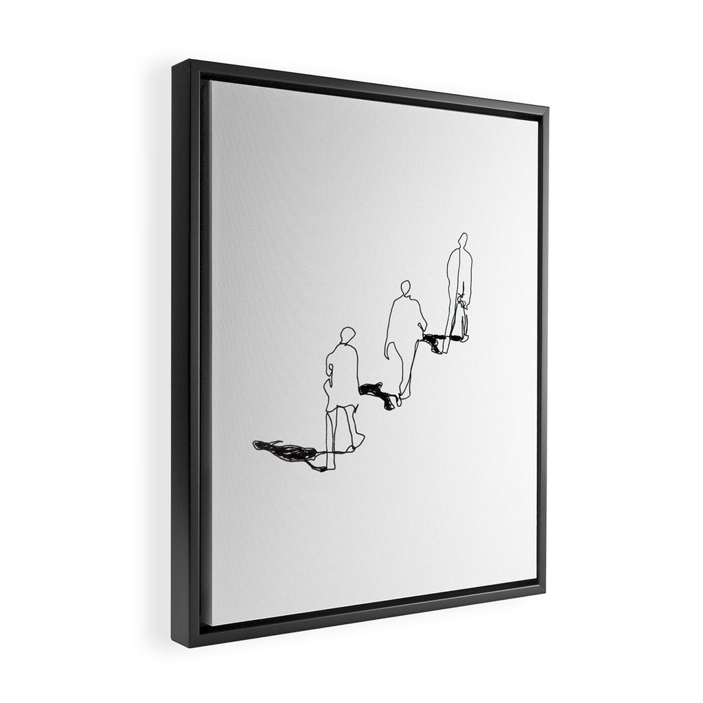 Shadows Framed Canvas Print Gallery Image 2