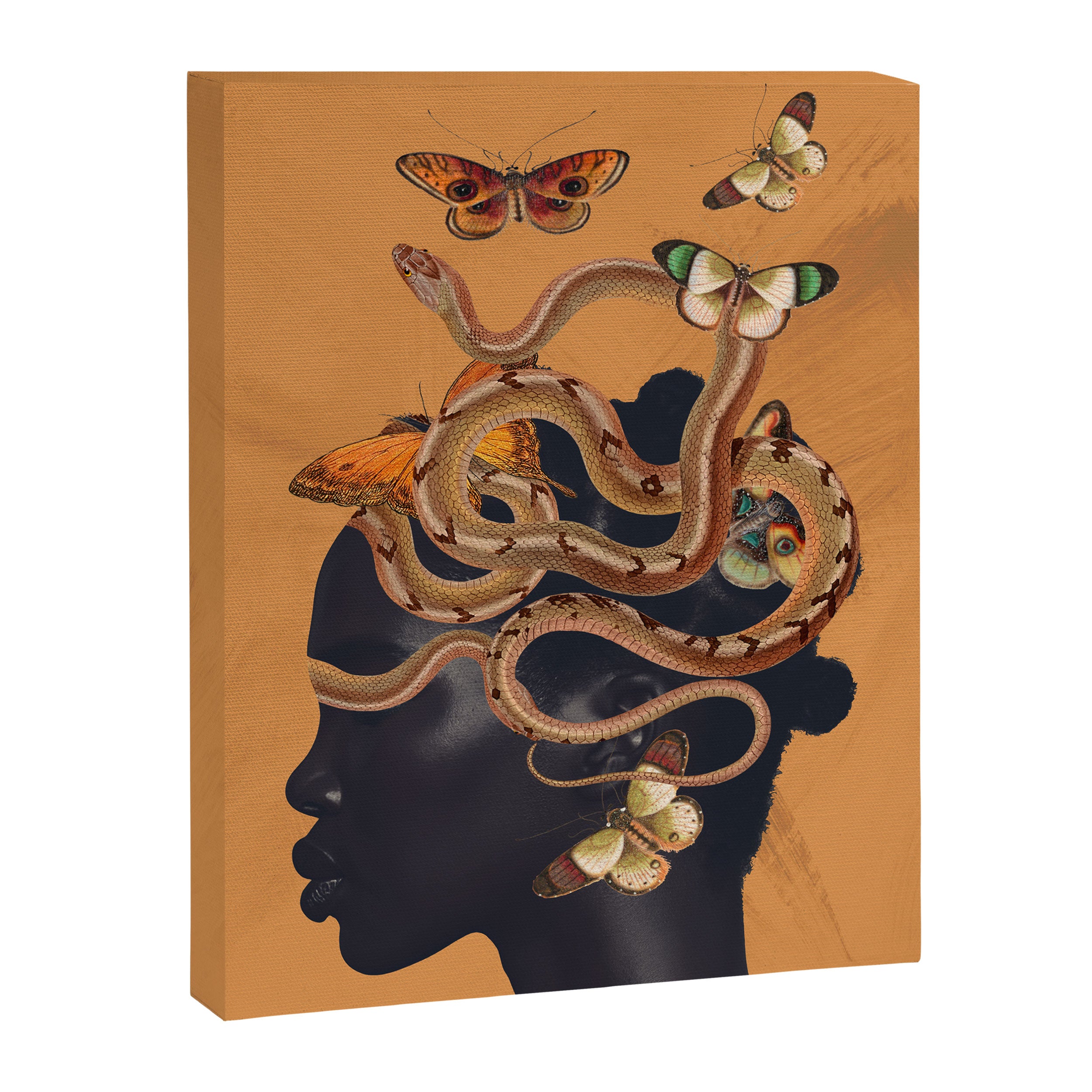 Snake and Butterflies Canvas Print Gallery Image 6