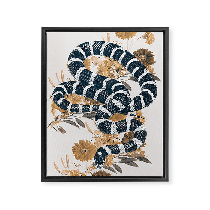 SNAKE Framed Canvas Print Gallery Image 1