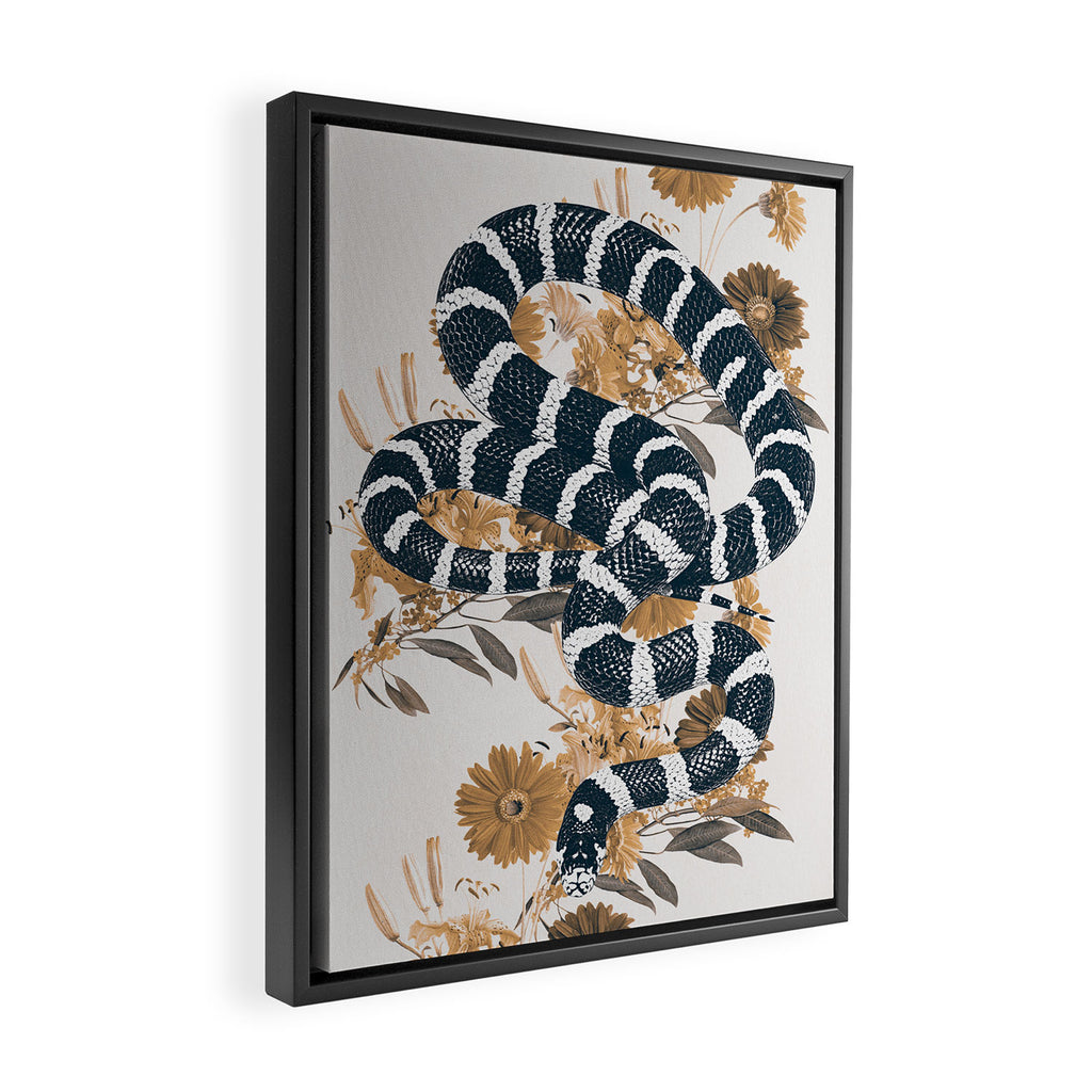 SNAKE Framed Canvas Print Gallery Image 2