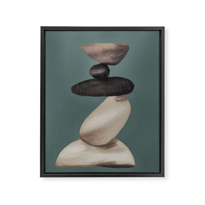 Stones 2 Framed Canvas Print Gallery Image 1