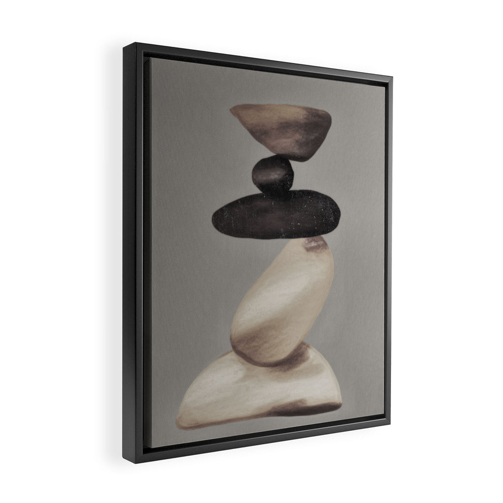 Stones 3 Framed Canvas Print Gallery Image 2