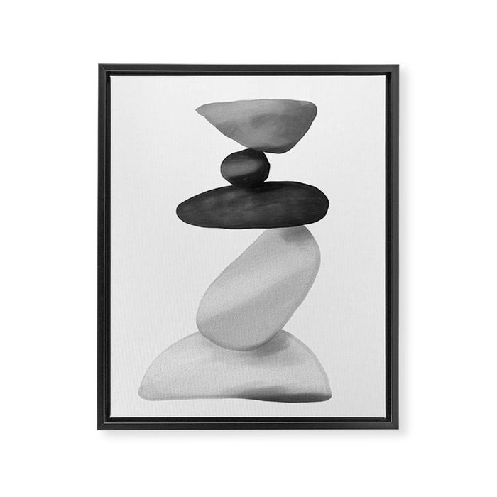 Stones Framed Canvas Print Gallery Image 1
