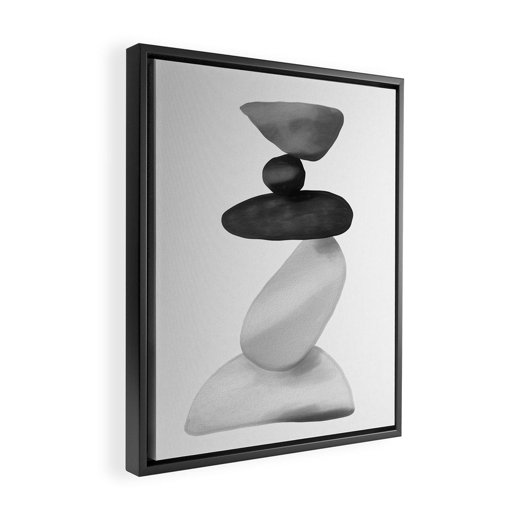 Stones Framed Canvas Print Gallery Image 2